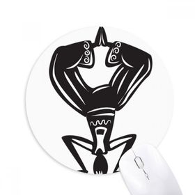 Dıythinker Dans Silüeti Meksika Meksika Baskılı Yuvarlak Kaymaz Kauçuk Mouse Pad