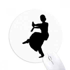 Dıythinker Dansçı Sanatı Tavuskuşu Dans Sporları Baskılı Yuvarlak Kaymaz Kauçuk Mouse Pad