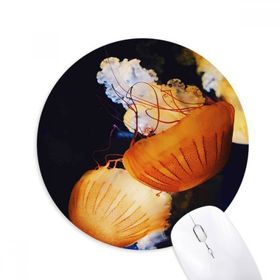 Dıythinker Deniz Anası Tropik Deniz Deniz Organizması Baskılı Yuvarlak Kaymaz Kauçuk Mouse Pad