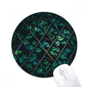 Dıythinker Dewdrop Yaprak Bitki Resmi Doğa Baskılı Yuvarlak Kaymaz Kauçuk Mouse Pad