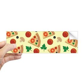 Dıythinker Dikdörtgen Mantar Pizza İtalya Domates Gıdalar Dizüstü Bilgisayar Pencere Çıkartması