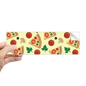 Dıythinker Dikdörtgen Mantar Pizza İtalya Domates Gıdalar Dizüstü Bilgisayar Pencere Çıkartması
