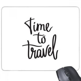 Dıythinker Dikdörtgen Time to Travel Alıntı Kaymaz Kauçuk Fare Altlığı