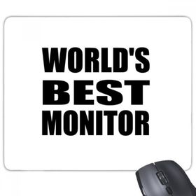 Dıythinker Dikdörtgen World's Best Monitor Mezuniyet sezonu Kaymaz Kauçuk Fare Altlığı