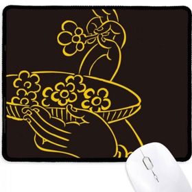 Dıythinker Din Budist El Çiçek Plaka Kaymaz Mouse Pad