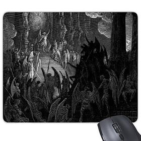 Dıythinker Din Hristiyanlık Gri İncil Eski Ahit Hikayesi İsrail Tarihi Haçlı Seferleri Çizim Desen Dikdörtgen Kaymaz Kauçuk Mouse Pad