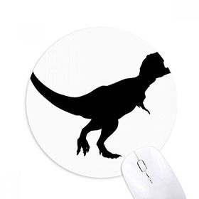 Dıythinker Dinozor Siyah Kemik Baskılı Yuvarlak Kaymaz Kauçuk Mouse Pad
