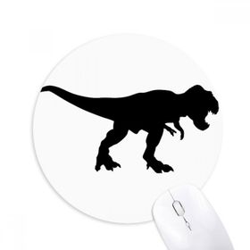 Dıythinker Dinozor Siyah Kemikler Kalıp Baskılı Yuvarlak Kaymaz Kauçuk Mouse Pad
