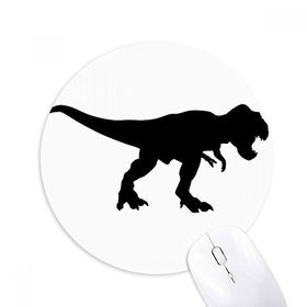 Dıythinker Dinozor Siyah Kemikler Kalıp Baskılı Yuvarlak Kaymaz Kauçuk Mouse Pad