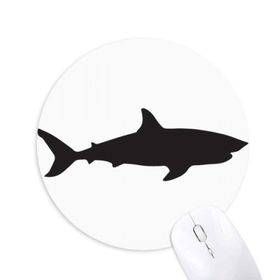 Dıythinker Docile Blue Ocean Shark Fierce Fish Baskılı Yuvarlak Kaymaz Kauçuk Mouse Pad