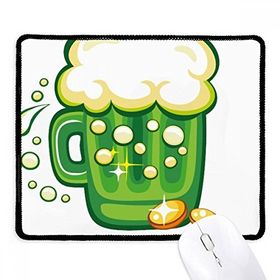 Dıythinker Dört Yapraklı Yonca Bira İrlanda St.Patrick's Day Kaymaz Siyah Başlıklı Kenarlar