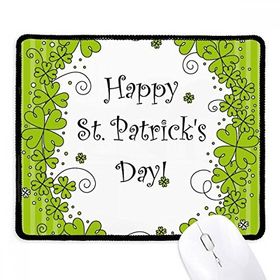 Dıythinker Dört Yapraklı Yonca İrlanda Mutlu St.Patrick's Day Kaymaz Siyah Başlıklı Kenarlar