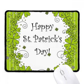 Dıythinker Dört Yapraklı Yonca İrlanda Mutlu St.Patrick's Day Kaymaz Siyah Başlıklı Kenarlar