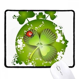 Dıythinker Dört Yapraklı Yonca İrlanda St.Patrick's Day Kaymaz Siyah Başlıklı Kenarlar