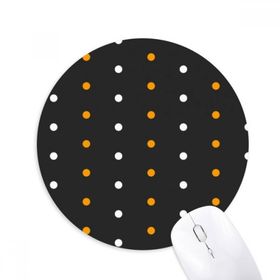 Dıythinker Dot Happy Fear Cadılar Bayramı Baskılı Yuvarlak Kaymaz Kauçuk Mouse Pad