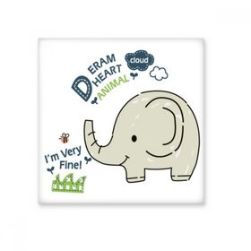 Dıythinker Dream Cloud Fil Gri Hayvan Seramik Biske Fayans 20x20 cm Seramik Karo