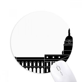 Dıythinker Dublin Kent Simgesi Yapı Silüeti İrlanda Baskılı Yuvarlak Kaymaz Kauçuk Mouse Pad