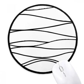 Dıythinker Düzensiz Çizgi Doku Yuvarlak Kaymaz Mouse Pad