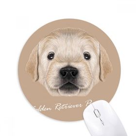 Dıythinker Eğitimli Golden Retriever Köpek Hayvan Baskılı Yuvarlak Kaymaz Kauçuk Mouse Pad