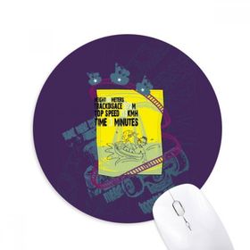 Dıythinker Eğlence Parkı Tesisleri Tekerlekli Bardak Altlığı Baskılı Yuvarlak Kaymaz Kauçuk Mouse Pad