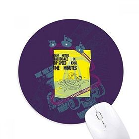 Dıythinker Eğlence Parkı Tesisleri Tekerlekli Bardak Altlığı Baskılı Yuvarlak Kaymaz Kauçuk Mouse Pad