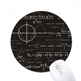 Dıythinker Eğri Grafikleri Matematiksel Formül Hesaplamaları Baskılı Yuvarlak Kaymaz Kauçuk Mouse Pad