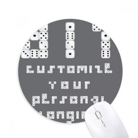 Dıythinker Elek İngilizce İllüstrasyon Desen Baskılı Yuvarlak Kaymaz Kauçuk Mouse Pad
