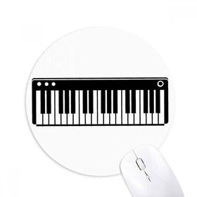 Dıythinker Elektrikli Piyano Müzik Canlılığı Sesler Baskılı Yuvarlak Kaymaz Kauçuk Mouse Pad