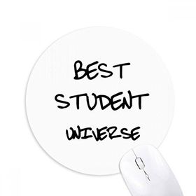 Dıythinker En İyi Öğrenci Evren Öğrenci Baskılı Yuvarlak Kaymaz Kauçuk Mouse Pad