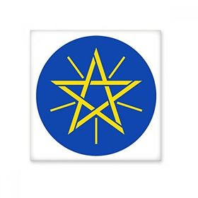 Dıythinker Erhiopia Afrika Ulusal Amblem Seramik 10x10 cm Seramik Karo
