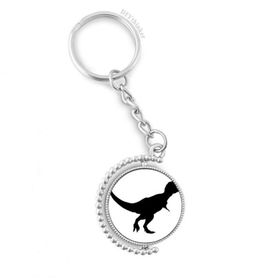Diythinker Erkek Dinozor Siyah Kemikler Kemik Döndürülebilir Çok Renkli 3x9 cm Anahtarlık