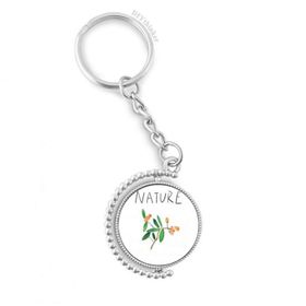 Diythinker Erkek Doğal Bitkiler Soloisland Resim Döndürülebilir Çok Renkli 3x9 cm Anahtarlık
