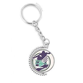 Diythinker Erkek Ekstrem Spor Atletler Paten Sörf İllüstrasyonu Döndürülebilir Çok Renkli 3x9 cm Anahtarlık