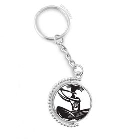 Diythinker Erkek Flute Celebrate Silhouette Meksika Meksika Döndürülebilir Çok Renkli 3x9 cm Anahtarlık