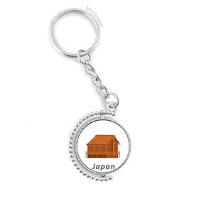 Diythinker Erkek Geleneksel Japon Edo Muhafazası Döndürülebilir Çok Renkli 3x9 cm Anahtarlık
