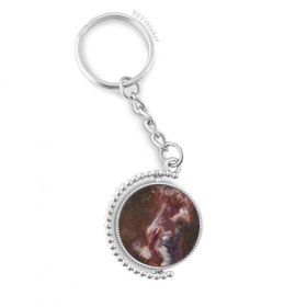Diythinker Erkek Islak Rouge Güzellik XJJ Yağlı Boya Döndürülebilir Çok Renkli 3x9 cm Anahtarlık