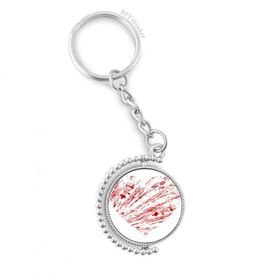 Diythinker Erkek Kalp Kırmızı Sevgililer Günü Damla Döndürülebilir Çok Renkli 3x9 cm Anahtarlık