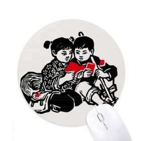 Dıythinker Erkek Kız Şapka Sırt Çantası Kitap Vatanseverlik Baskılı Yuvarlak Kaymaz Kauçuk Mouse Pad