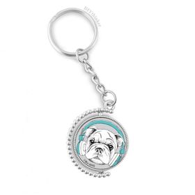 Diythinker Erkek Kulaklık Müzik Canlılığı Sesler Köpek Döndürülebilir Çok Renkli 3x9 cm Anahtarlık
