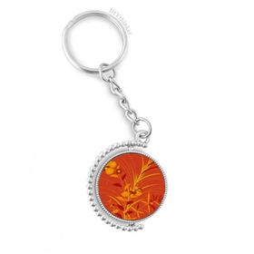 Diythinker Erkek Resim Japon Kültürü Altın Döndürülebilir Çok Renkli 3x9 cm Anahtarlık