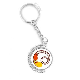 Diythinker Erkek Roller Bardak Altlığı Eğlence Parkı İllüstrasyonu Döndürülebilir Çok Renkli 3x9 cm Anahtarlık