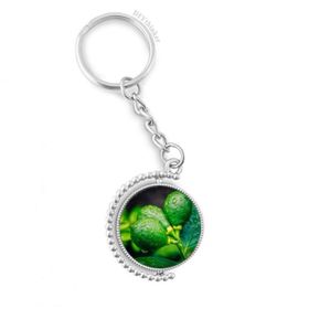 Diythinker Erkek Taze Meyveler Limon Resim Fotoğrafçılığı Döndürülebilir Çok Renkli 3x9 cm Anahtarlık