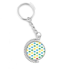 Diythinker Erkek Yağmur Şemsiyesi Hava Bulut Döndürülebilir Çok Renkli 3x9 cm Anahtarlık