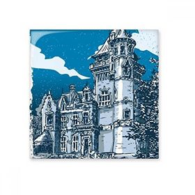 Dıythinker Eski Kale Ortaçağ Şövalyeleri Avrupa Amblemi 15x15 cm Seramik Karo