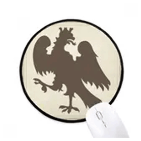 Dıythinker Europe Hayvanlar Ulusal Amblem Uçmak Kartal Yuvarlak Kaymaz Mouse Pad