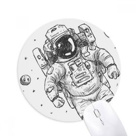 Dıythinker Evren Uzaylı Canavar Astronot Baskılı Yuvarlak Kaymaz Kauçuk Mouse Pad