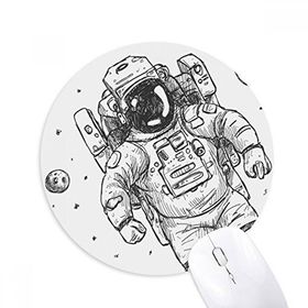 Dıythinker Evren Uzaylı Canavar Astronot Baskılı Yuvarlak Kaymaz Kauçuk Mouse Pad