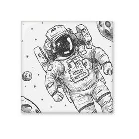 Dıythinker Evren Uzaylı Canavar Astronot Seramik 10x10 cm Seramik Karo