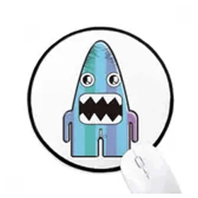 Dıythinker Evren Uzaylı Canavar Mavi Canavar Yuvarlak Kaymaz Mouse Pad