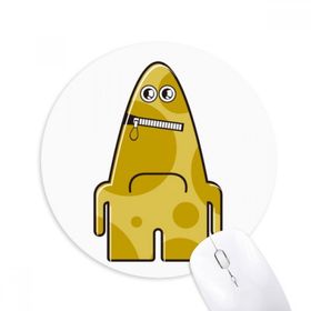 Dıythinker Evren Uzaylı Canavar Sarı Canavar Baskılı Yuvarlak Kaymaz Kauçuk Mouse Pad